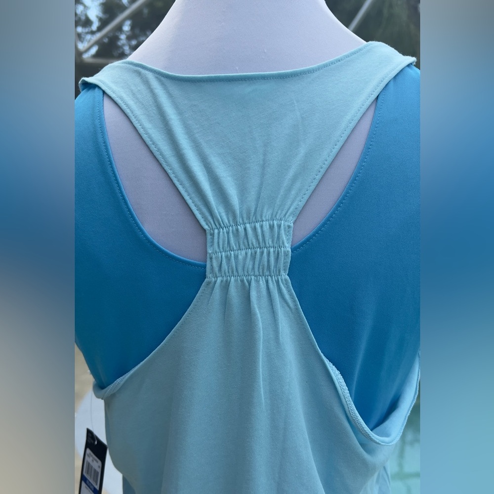 Under Armour Girls Double the Fun Tank YXL NWT Blue Racer Back Youth Extra Large - Picture 6 of 8